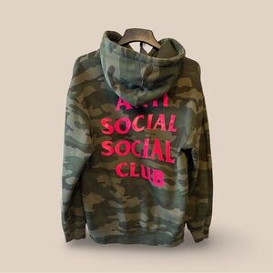 Anti Social Social Club - ASSC Camo Heavyweight Hoodie - Men’s M - Good